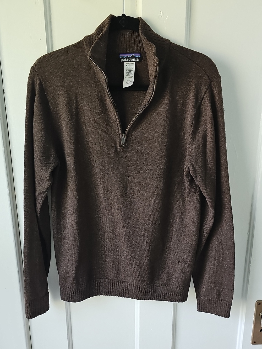 Patagonia Quarter Zip Wool Sweater